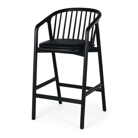 Nord Oak Bar Stool - Black