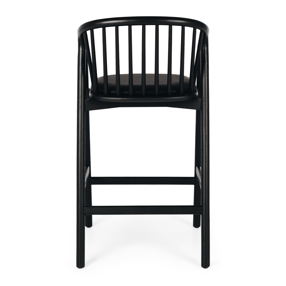 Nord Oak Bar Stool - Black