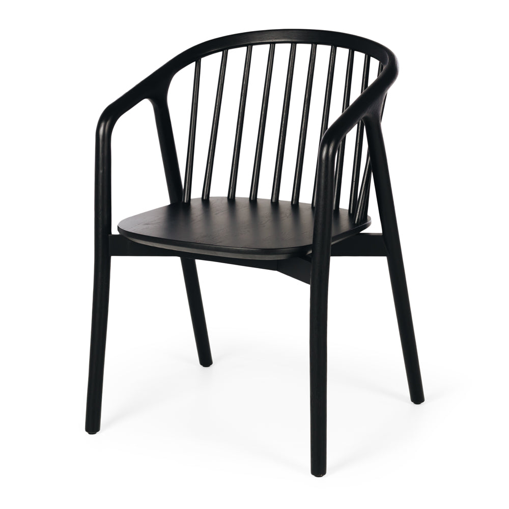 Nord Oak Dining Chair - Black