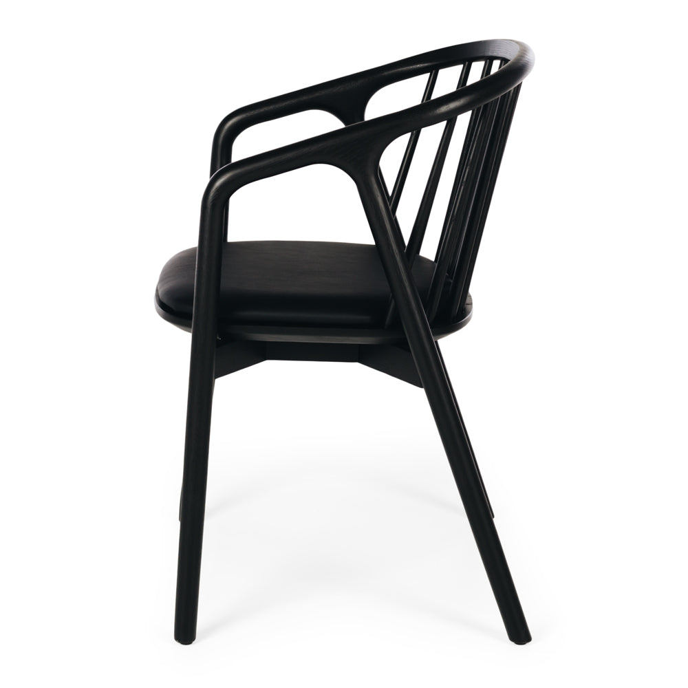 Nord Oak Dining Chair - Black