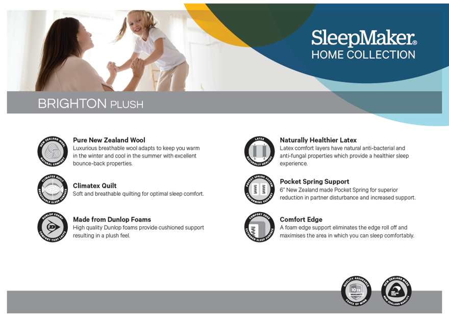 Brighton Mattress & Base by Sleepmaker