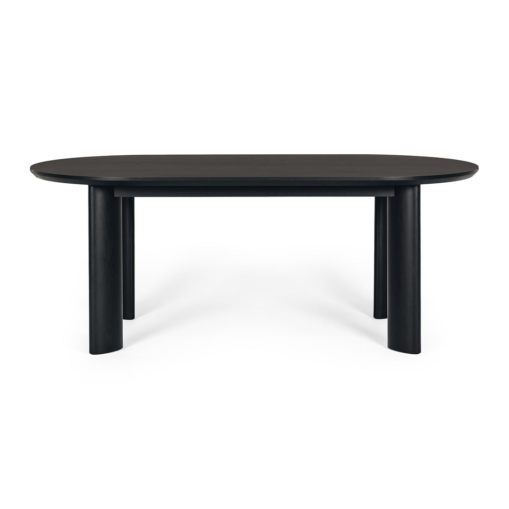 Kontur Oak Dining Table Black