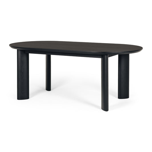 Kontur Oak Dining Table Black