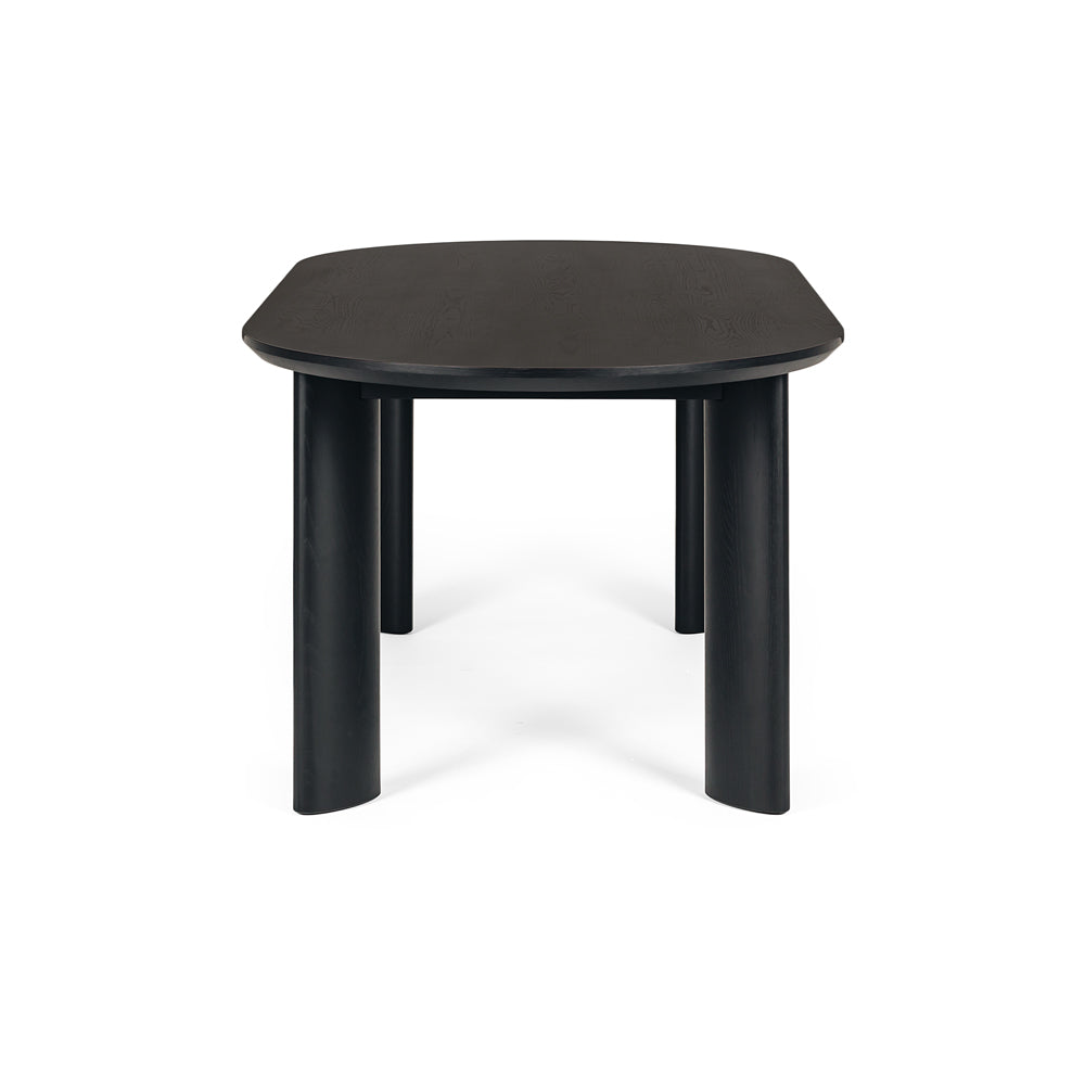 Kontur Oak Dining Table Black