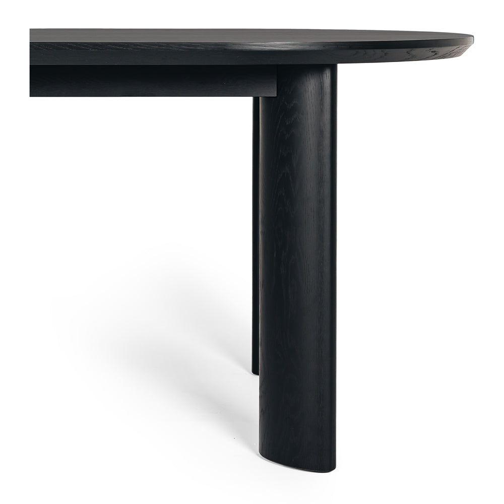 Kontur Oak Dining Table Black