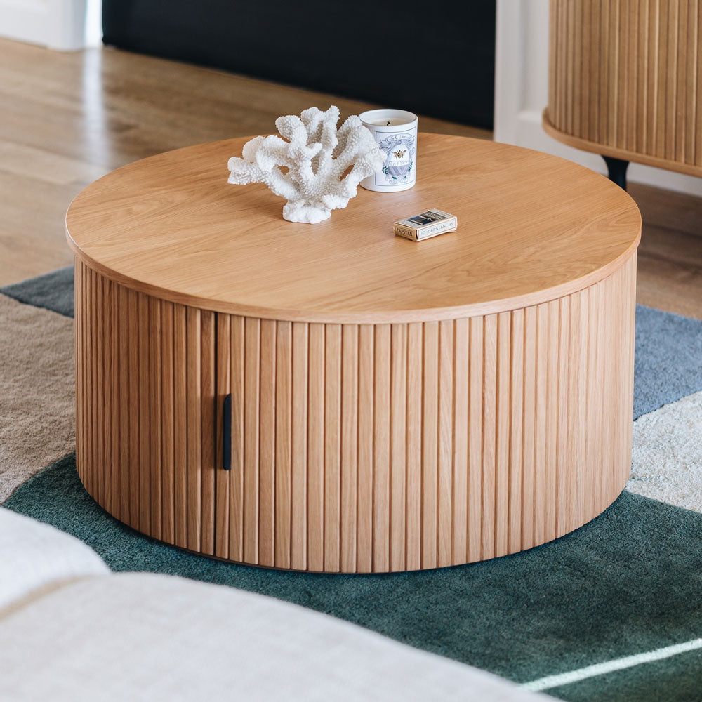 Palliser Round Oak Coffee Table