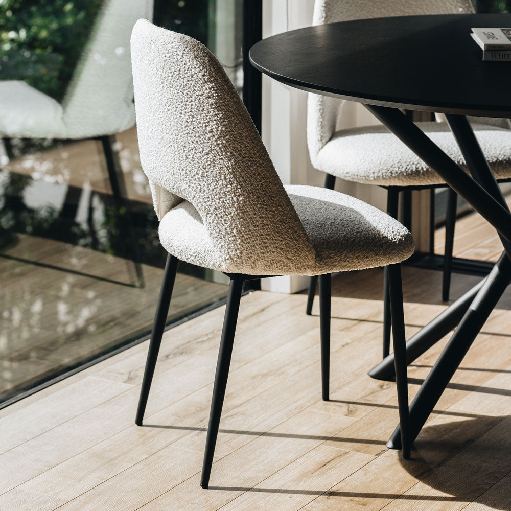 Cinderella Boucle Dining Chair - Pumice